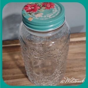 The Pioneer Woman Betsy Vintage Floral Mason Jar- 32ounce